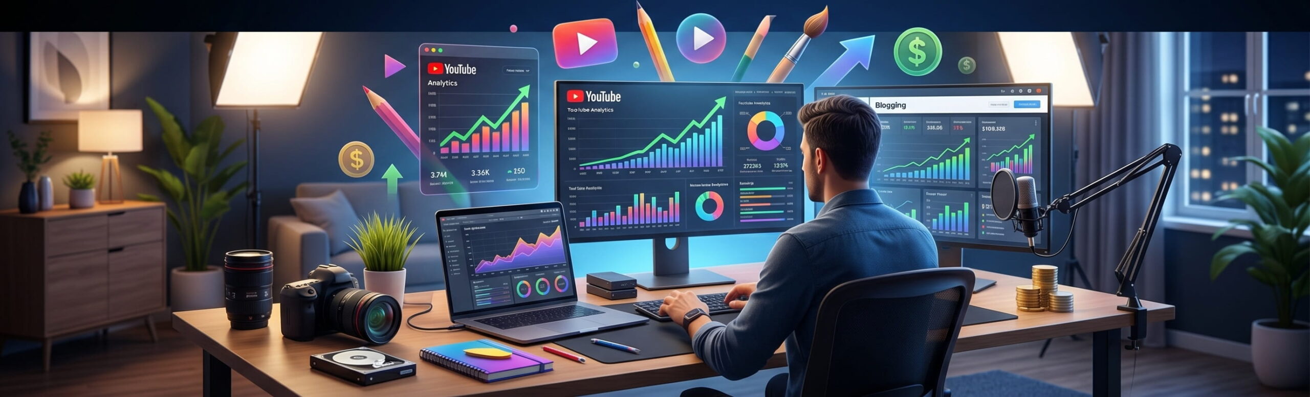 3X Your Earnings How to Make Money with Canva by Blogging & YouTube in the USA