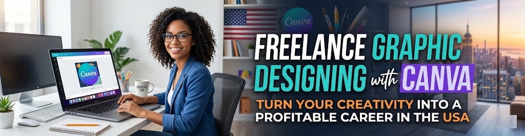 Freelance Graphic Designing with Canva Turn Your Creativity into a Profitable Career in the USA