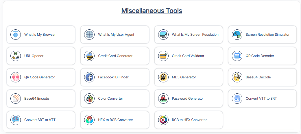 MISCELLANEOUS TOOLS