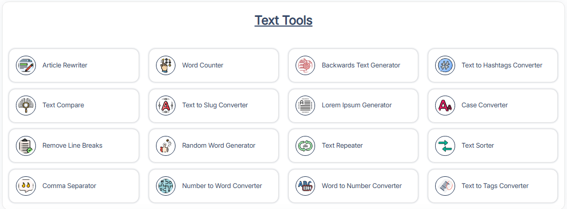 TEXT TOOLS