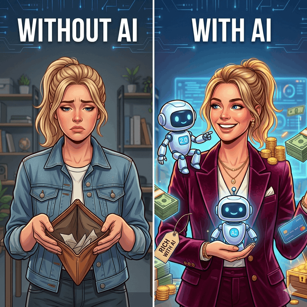 WITHOUT AI & WITH AI