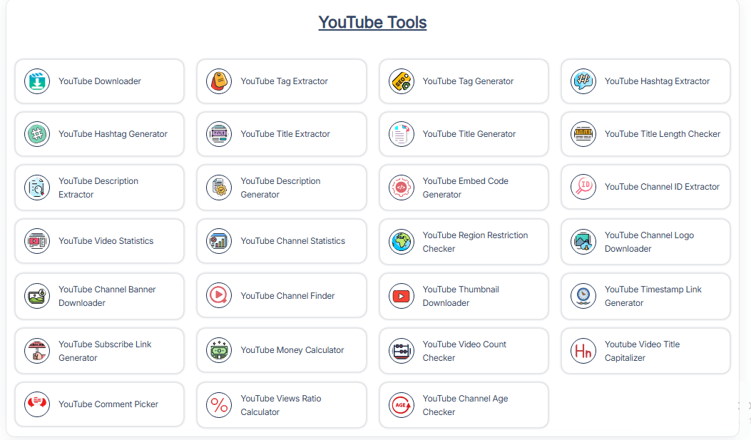YOUTUBE TOOLS
